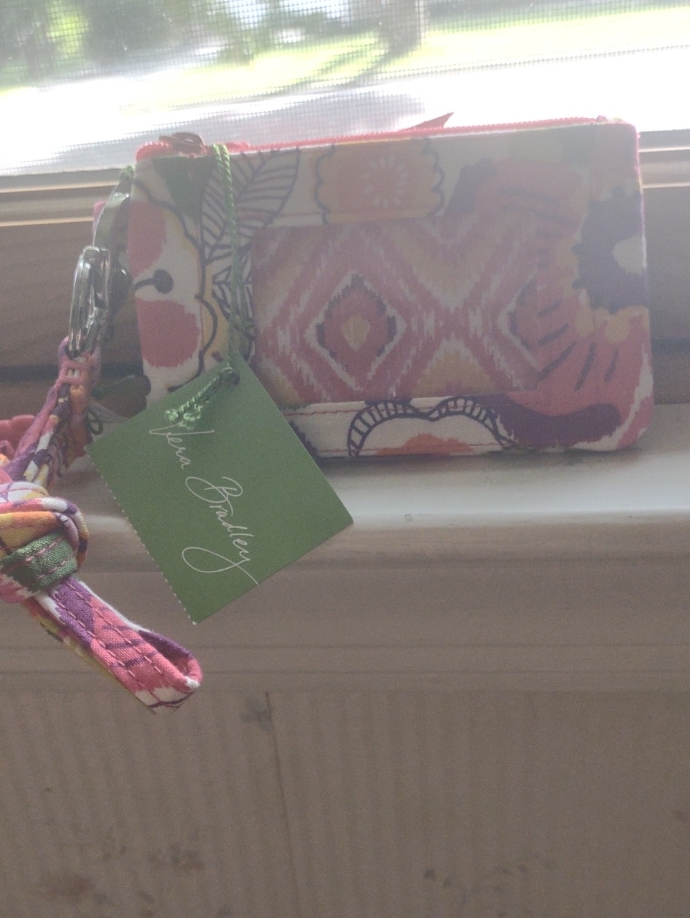 Vera Bradley Pink Floral Wristlet Wallet